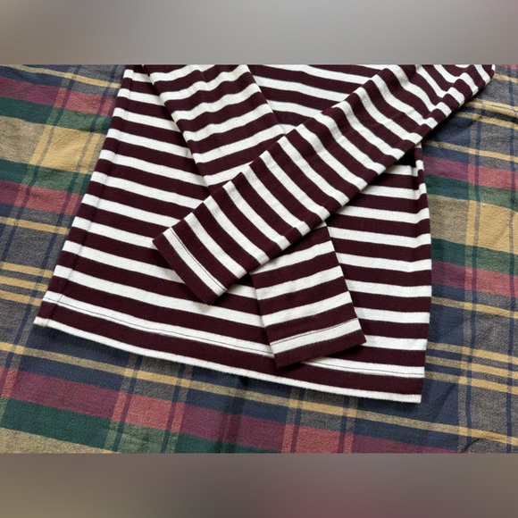 Gap Longsleeve Brown Striped Top - Picture 5 of 9